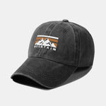 Mountains Pattern Classic Retro Washed Distressed Cotton Baseball Cap