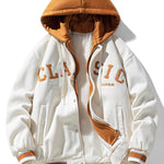 2 In 1 Hooded Baseball Jacket