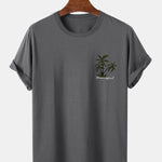 Hawaii Island Palm Tree Print T-Shirt