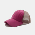 Washed Distressed Mesh Cotton Baseball Cap