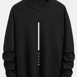 Long Sleeve Dream Stripe Print Cotton T-Shirt