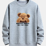 Slogan Bear Slogan Print Relax Fit Sweatshirt