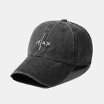 Relax Pattern Classic Retro Washed Distressed Cotton Baseball Cap