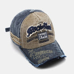 1969 Retro Washed Distressed Letter Embroidered Hole Baseball Cap