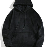 Relax Fit Teddy Fleece Hoodie With Ears
