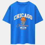 Chicago Basketball Print Oversize T-Shirt