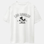 Los Angeles Palms Print Heavy Weight Oversize T-Shirt