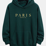 Paris Slogan Print Relax Fit Hoodie