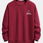 Triangle Mountain Print Relax Fit Sweatshirt