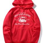 Mountain Slogan Print Hoodie