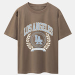 Los Angeles Varsity Print Heavy Weight Oversize T-Shirt