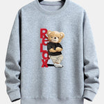 Relax Bear Print Relax Fit Sweatshirt