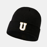 1pc Letter A-Z Warm Knit Beanie Hat