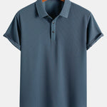 Short Sleeve Textured Polo