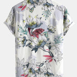 Viscose Floral Print Button Up Shirt