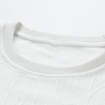 Long sleeve Fashion Letter Jacquard T-Shirt