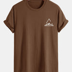 Regular Fit Mountain Print Cotton T-Shirt
