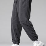 Corduroy Drawstring Jogging Pants