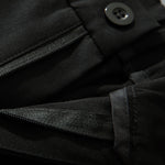 Relax Fit Elastic Waist Straight Leg Trousers