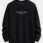 Be The Light Print Relax Fit Sweatshirt