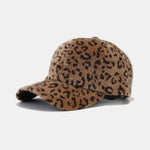 Leopard Pattern Plush Baseball Cap
