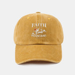 Sunrise Mountain Climbing Pattern Classic Retro Washed Cotton Baseball Cap