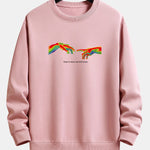 Infrared Hand Print Relax Fit Sweatshirt