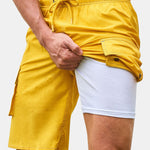 2-in-1 Outdoor Beach Swimming Shorts