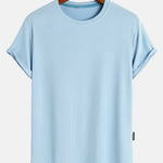 Muscle Fit Arc Hem Textured T-Shirt