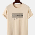 Los Angeles Checkered Print T-Shirt