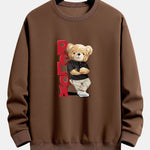 Relax Bear Print Relax Fit Sweatshirt