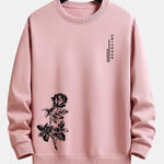 Rose Print Relax Fit Sweatshirt