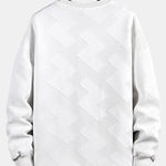Long sleeve Geometric Stripe Jacquard T-Shirt