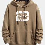 Number 23 Print Relax Fit Hoodie
