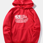 American Flag Print Hoodie