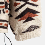 Aztec Print Patchwork Teddy Fleece Coat