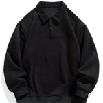 Relax Fit Basic Polo Sweatshirt