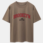 Brooklyn Print Drop Shoulder Oversize T-Shirt