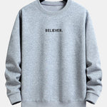 Believer Print Relax Fit Sweatshirt