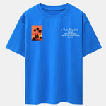 Palm Tree Slogan Print Drop Shoulder Oversize T-Shirt