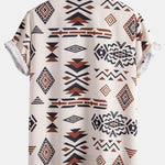 Aztec Geometric Print Shirt