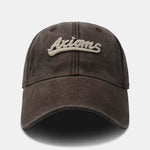 Personalized Letter Embroidery Washed Cotton Baseball Cap