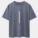 Dream Stripe Print Drop Shoulder Oversize T-Shirt