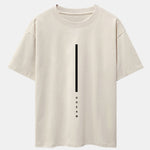 Dream Stripe Print Drop Shoulder Oversize T-Shirt