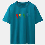 Goat Print Drop Shoulder Oversize T-Shirt