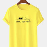 Nope Not Today Cat Print T-Shirt