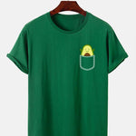 Pocket Avocado Print T-Shirt