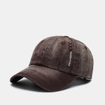 Rivet Solid Color Washed Distressed Baseball Cap