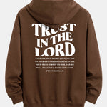 Trust In The Lord Print Relax Fit Hoodie
