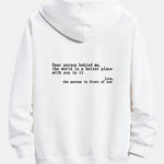 Slogan Print Relax Fit Hoodie